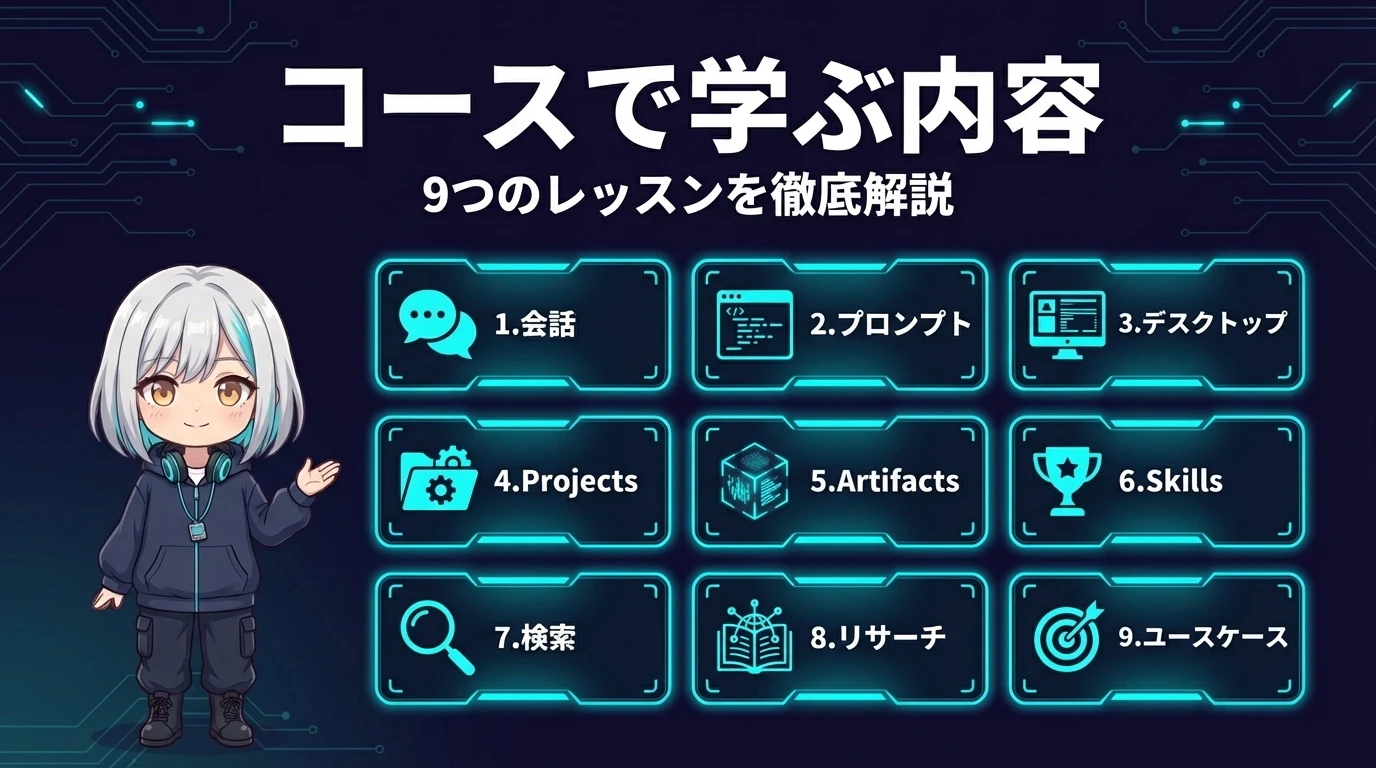 Claude 101のコース内容の詳細