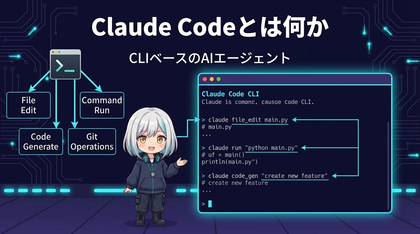 CLIベースのAIエージェントとしてのClaude Code