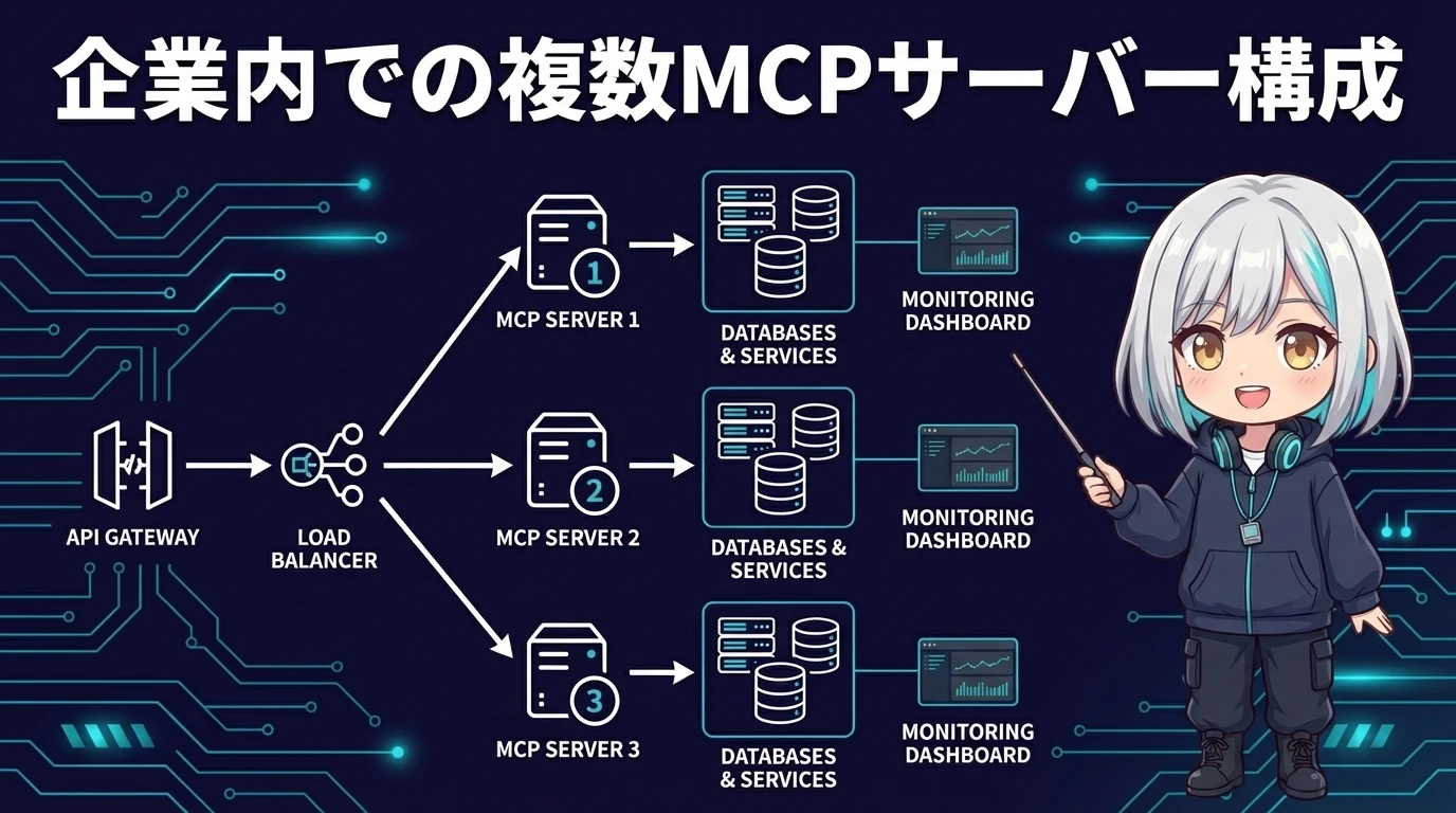 企業内での複数MCPサーバー構成例