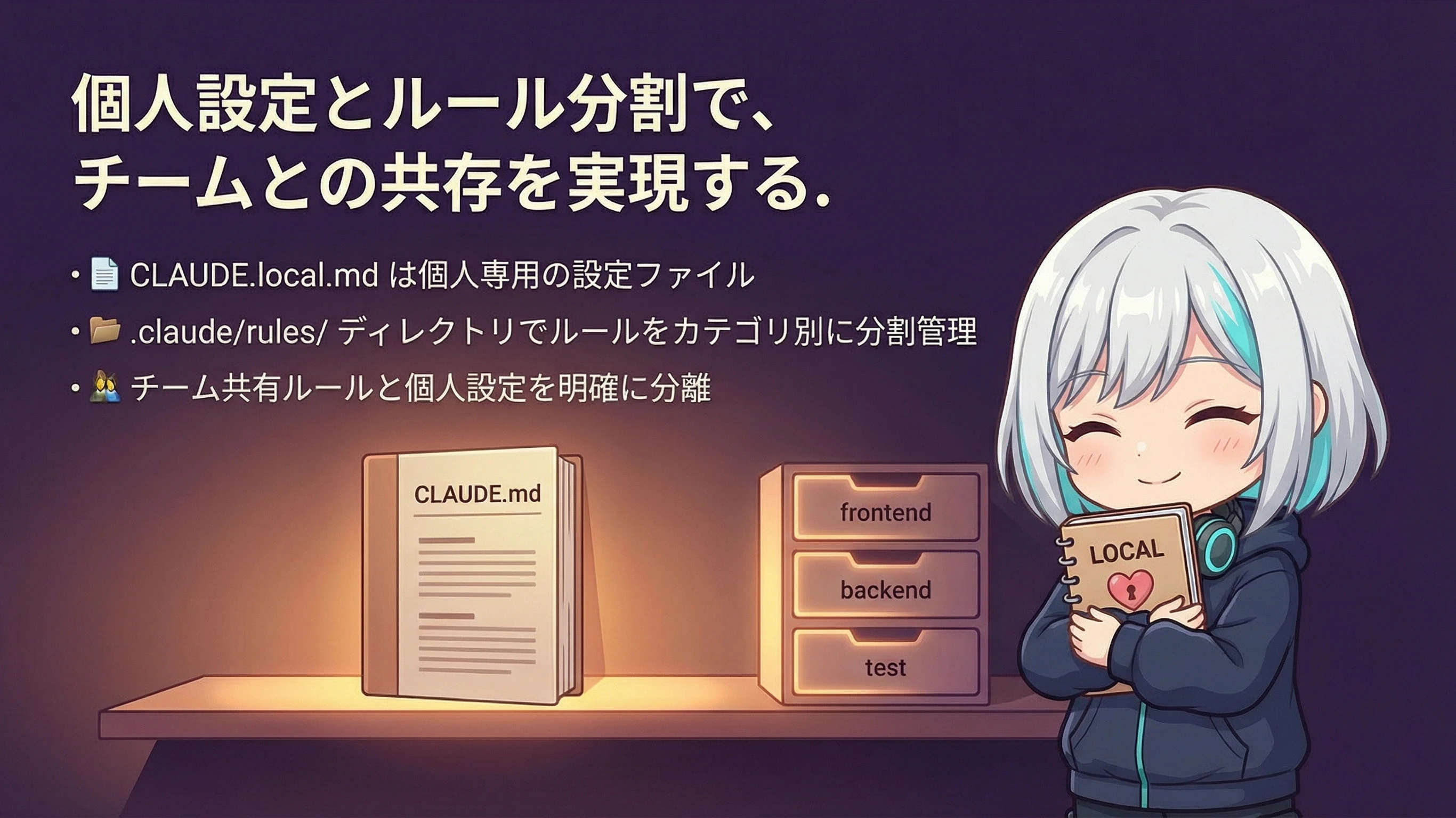 リアが秘密のノートを抱えている