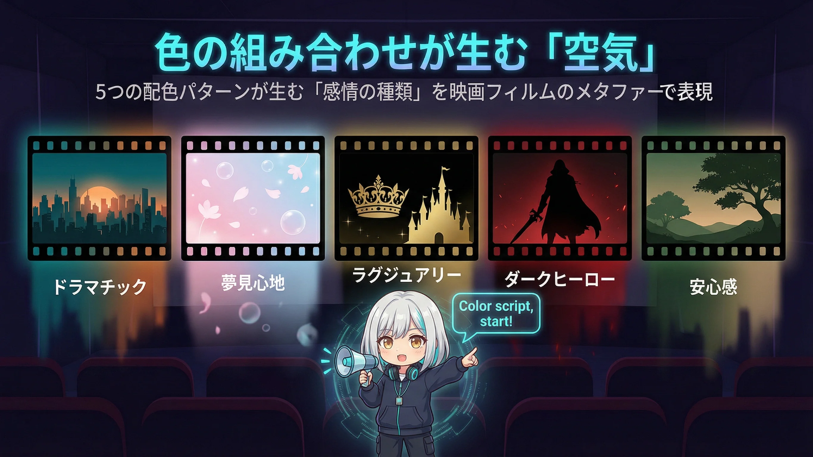 色の組み合わせが生む空気