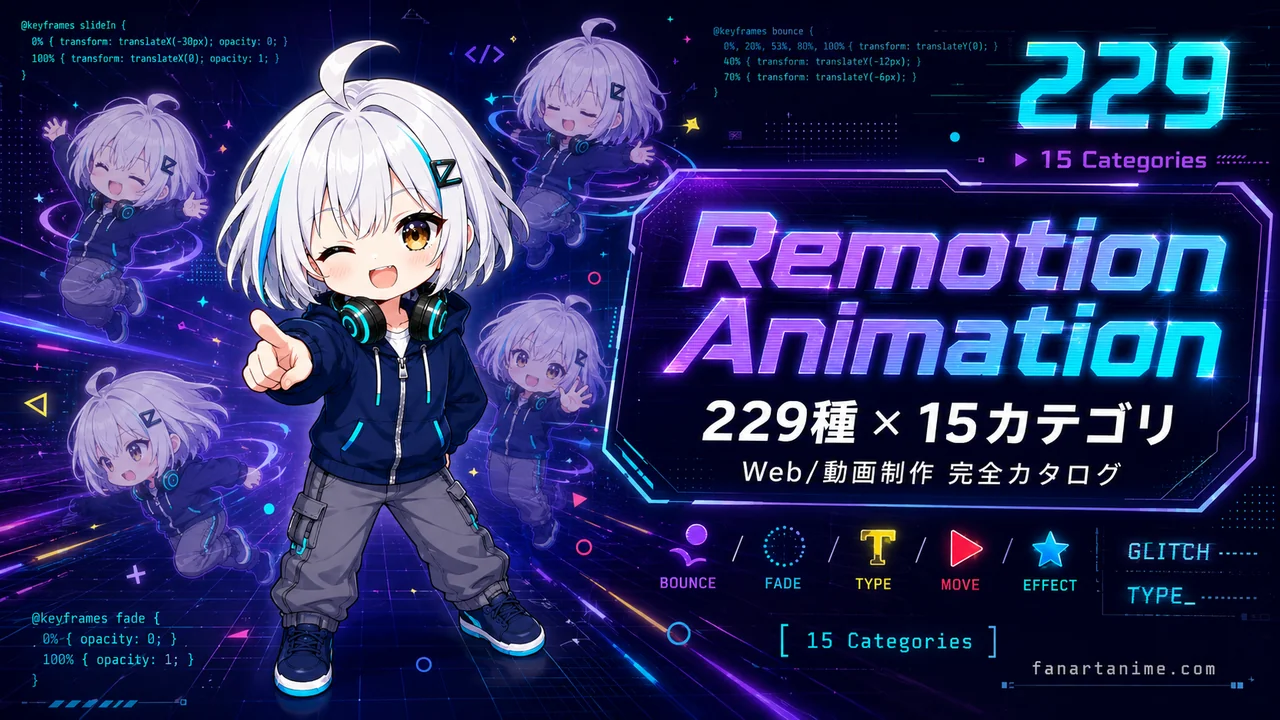 Remotionアニメーション辞典