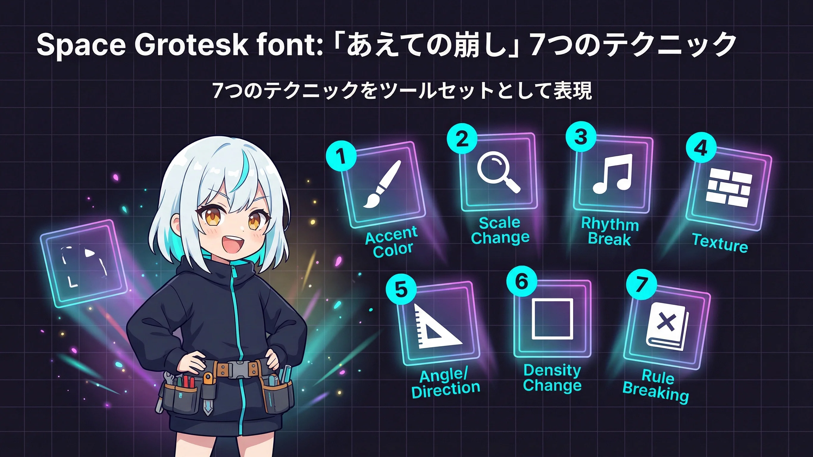 あえての崩し7つのテクニック