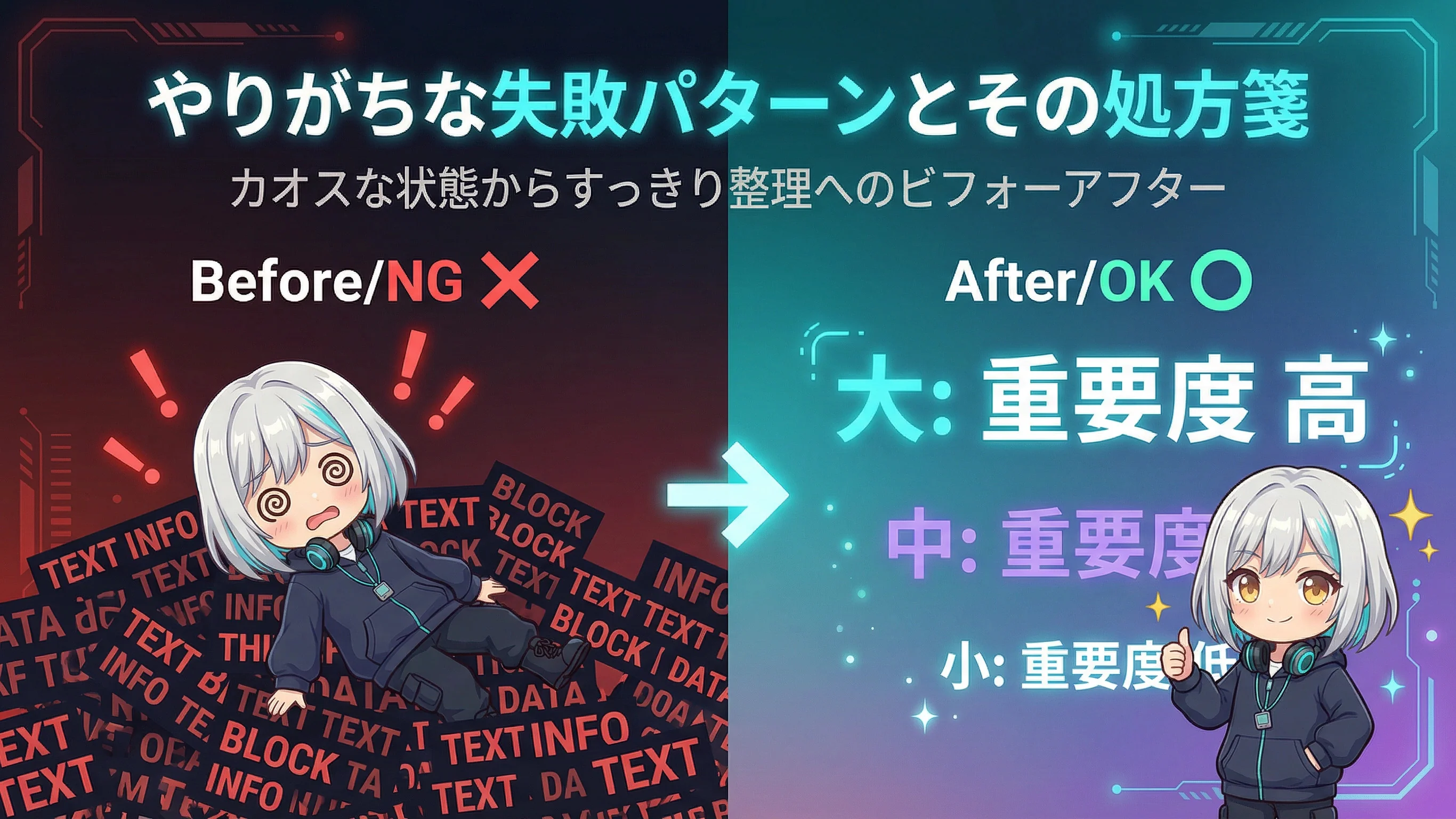 よくある失敗のBefore/After